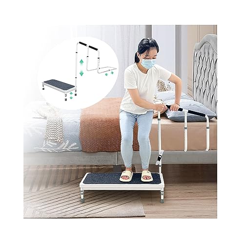 Bed Step Stool with Rail for High Beds - 400lb L846