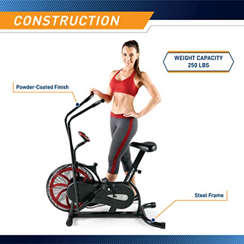 Air-Resistance Exercise Fan Bike With Dual Action Handlebars O3522