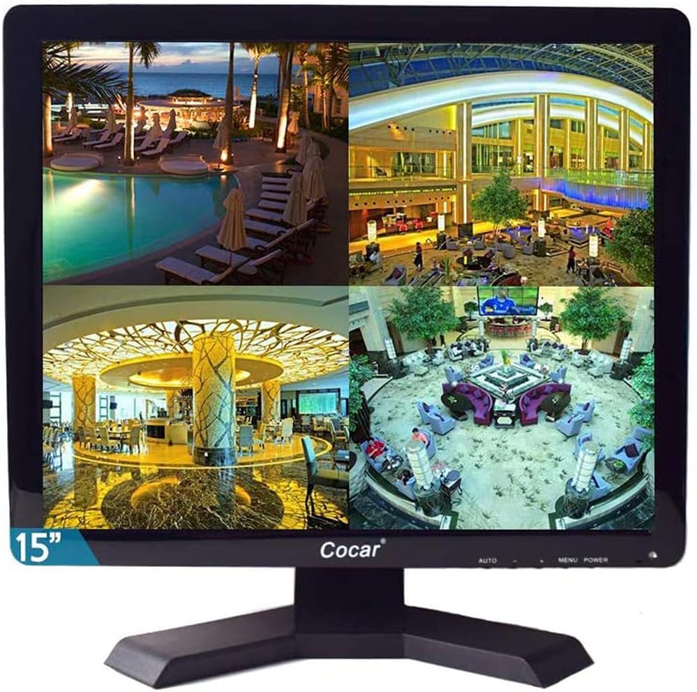 15 inch CCTV Security Monitor with BNC VGA HDMI AV Built-in Speaker H93275