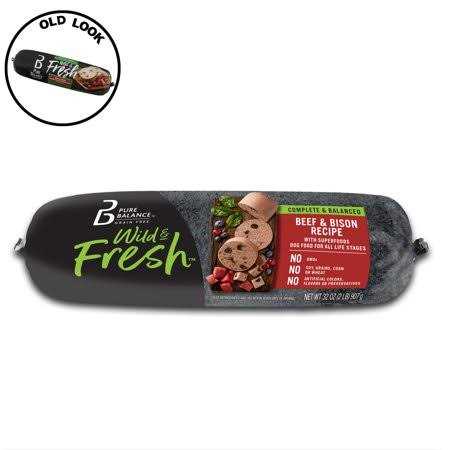 Beef & Bison Recipe Rolled Chub Dog Food T95624