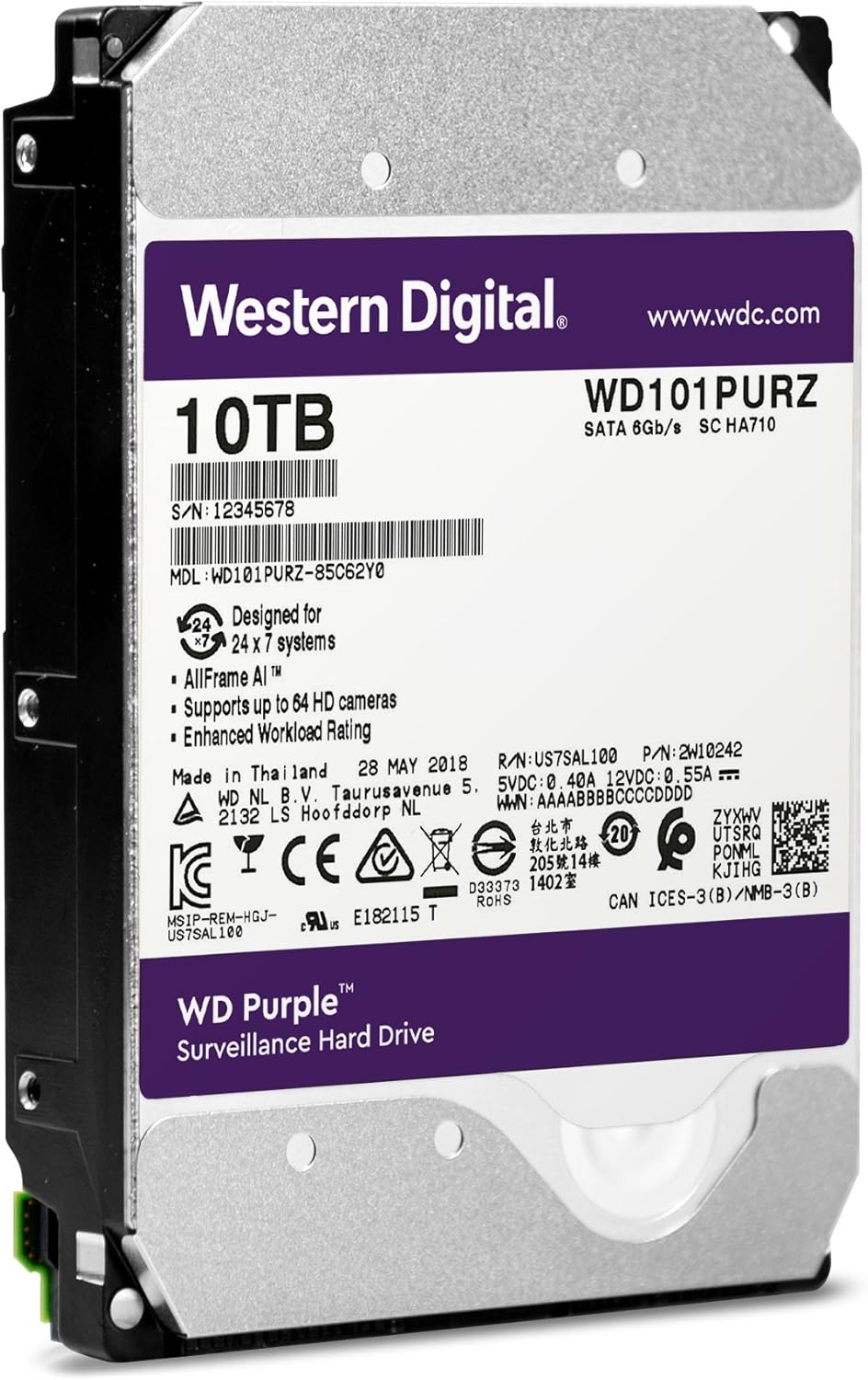 10TB Surveillance Internal Hard Drive Y8730