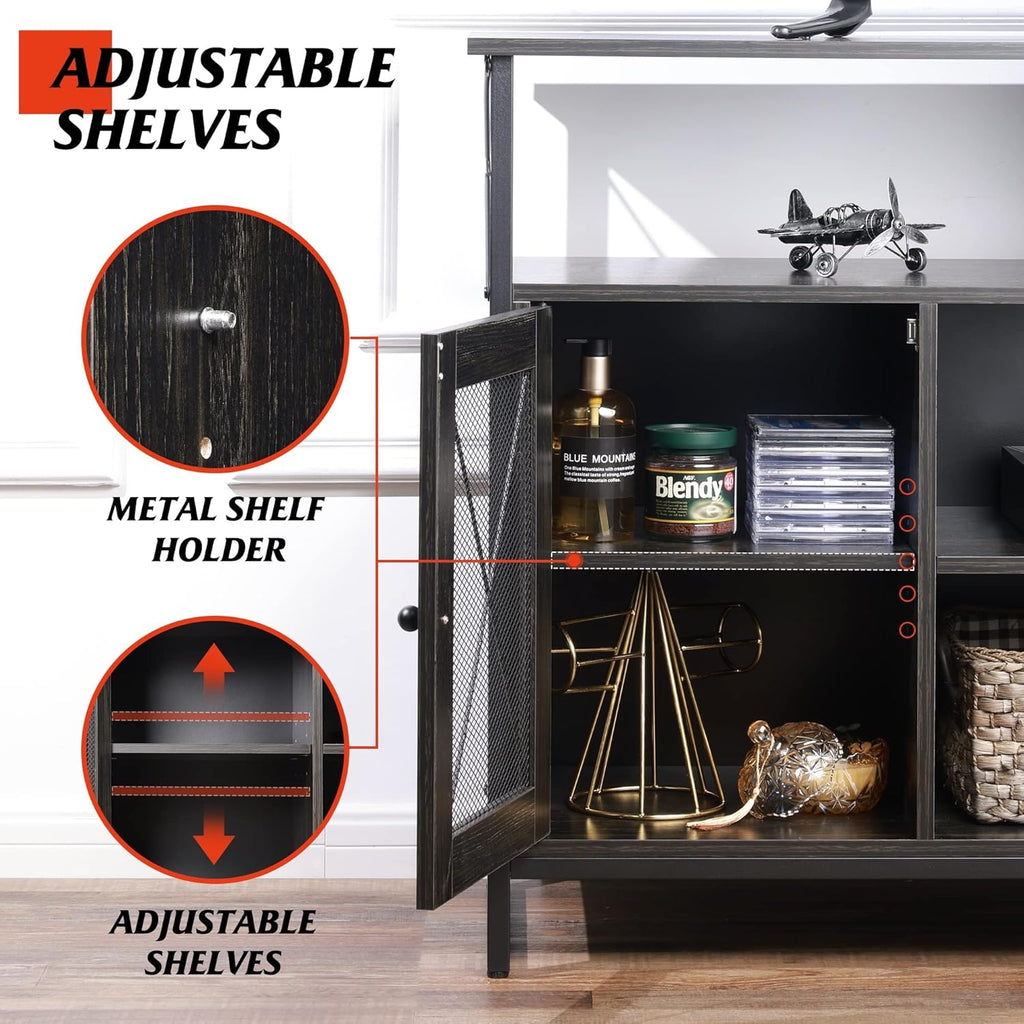55 inch TV Stand with Storage Cabinet E490115