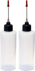 2-4oz Plastic Squeeze Bottles with Stainless Steel Applicators I6538