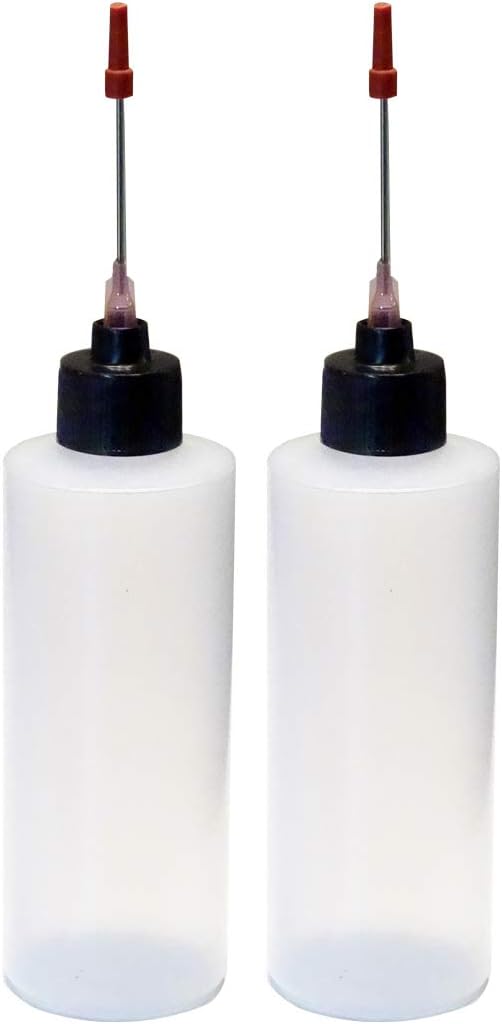 2-4oz Plastic Squeeze Bottles with Stainless Steel Applicators I6538
