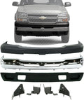 Front Bumper Chrome Steel Set T634