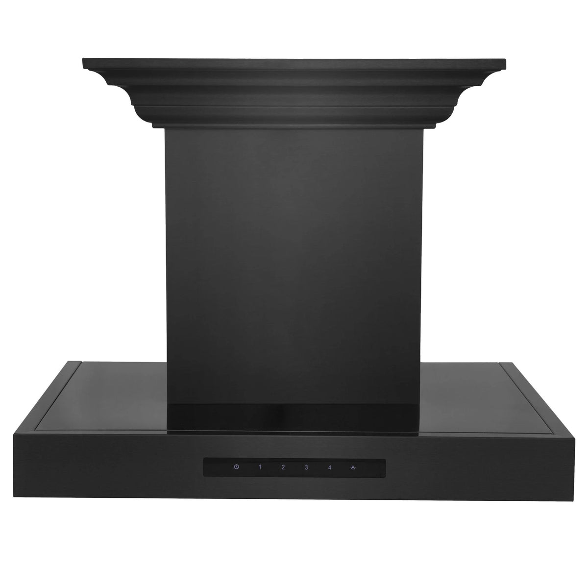 30 in. Wall Mount Range Hood in Black Stainless Steel R124