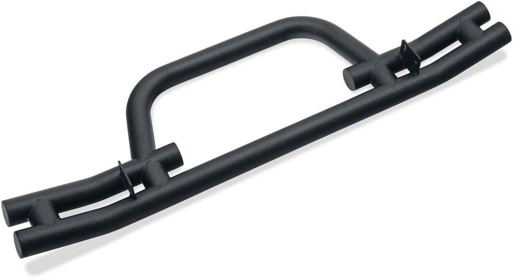 Textured Black Front Bumper with Winch Cutout Y810
