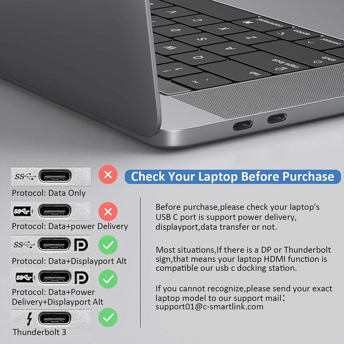 9 in 1 USB C Docking Station Dual Monitor Hub with Ethernet, USB 3.0, SD Card Reader, 100W PD U58207