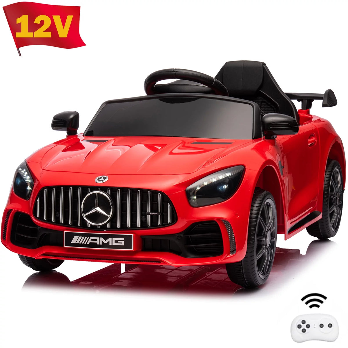 12V Battery Powered Ride On Car with Remote Control, 3 Speeds, Pink V5711