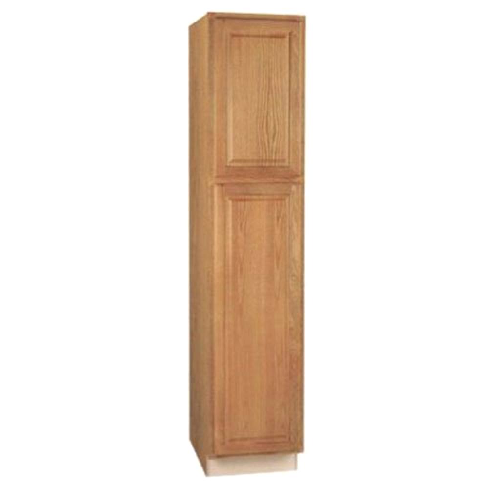 Medium Oak Assembled Pantry Cabinet W76955