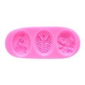 Pink Silicone Skull Chocolate Mold X60704