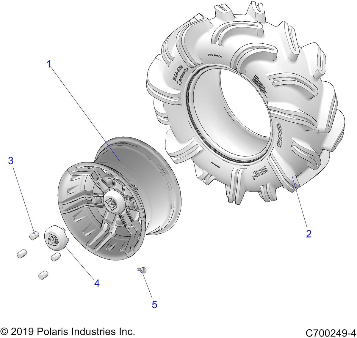 Rear R14 Buckle Wheel T994823