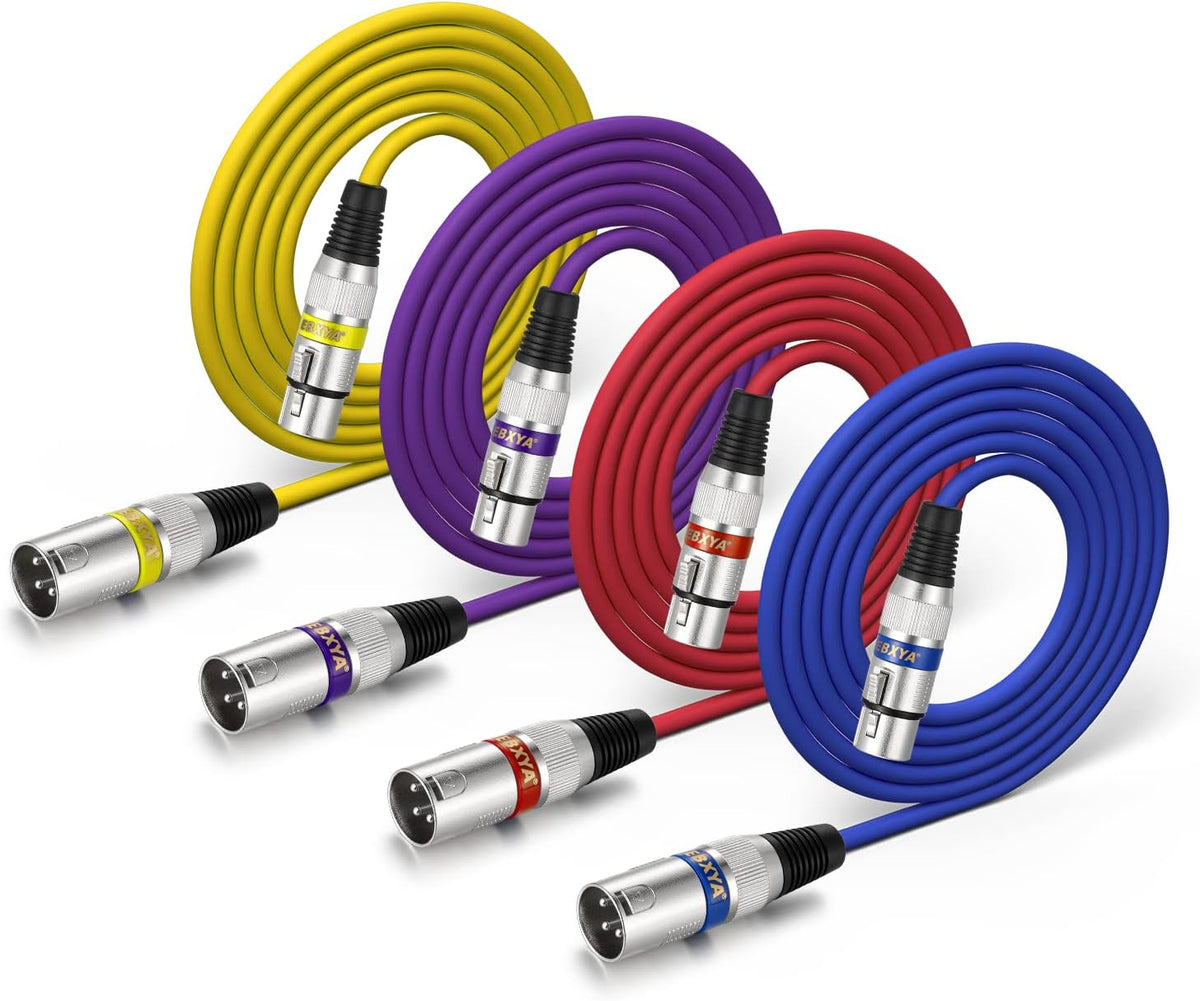 2 Feet XLR Male to Female Balanced Microphone Cable V6835