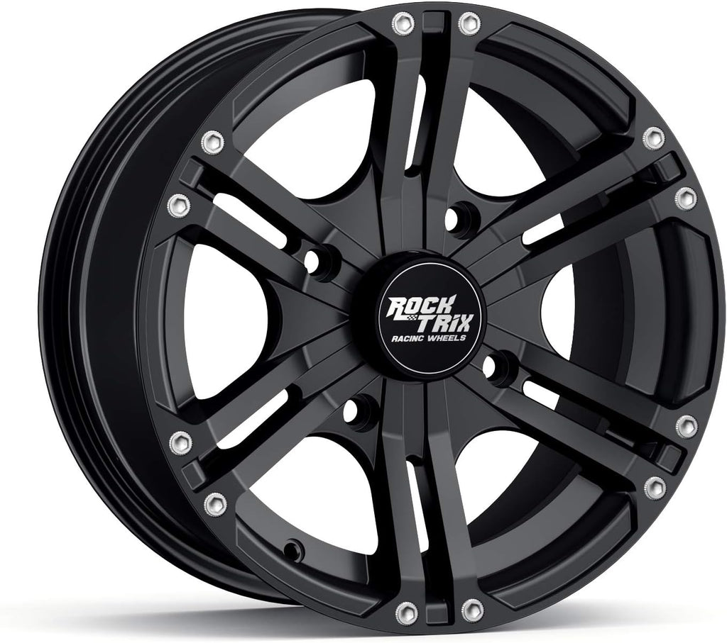 Matte Black 14x7 ATV Wheels Rims Set of 4 Y156470