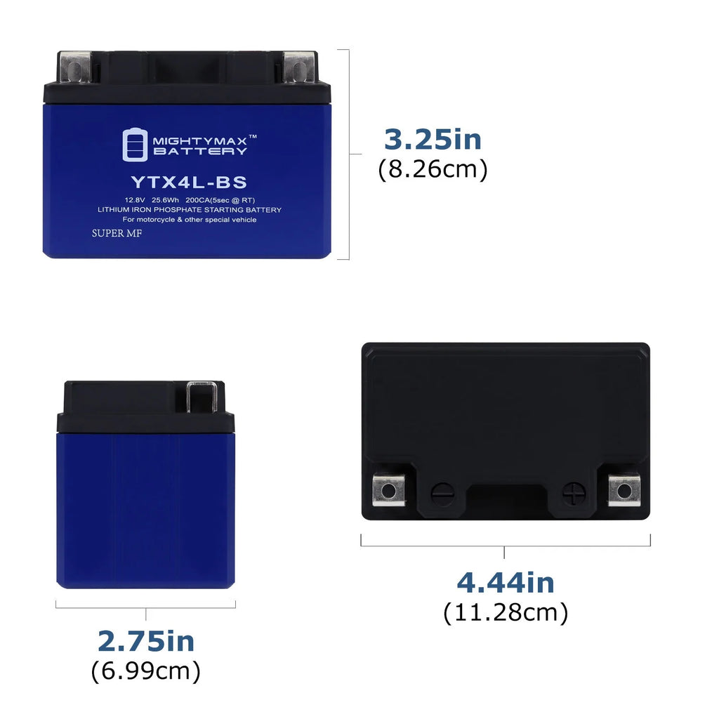 6 Pack Lithium Replacement Battery for Honda Scooters L204