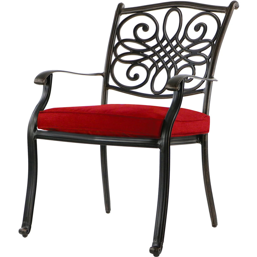 11-Piece Outdoor Dining Set with Cast-Top Table and Chairs V74932