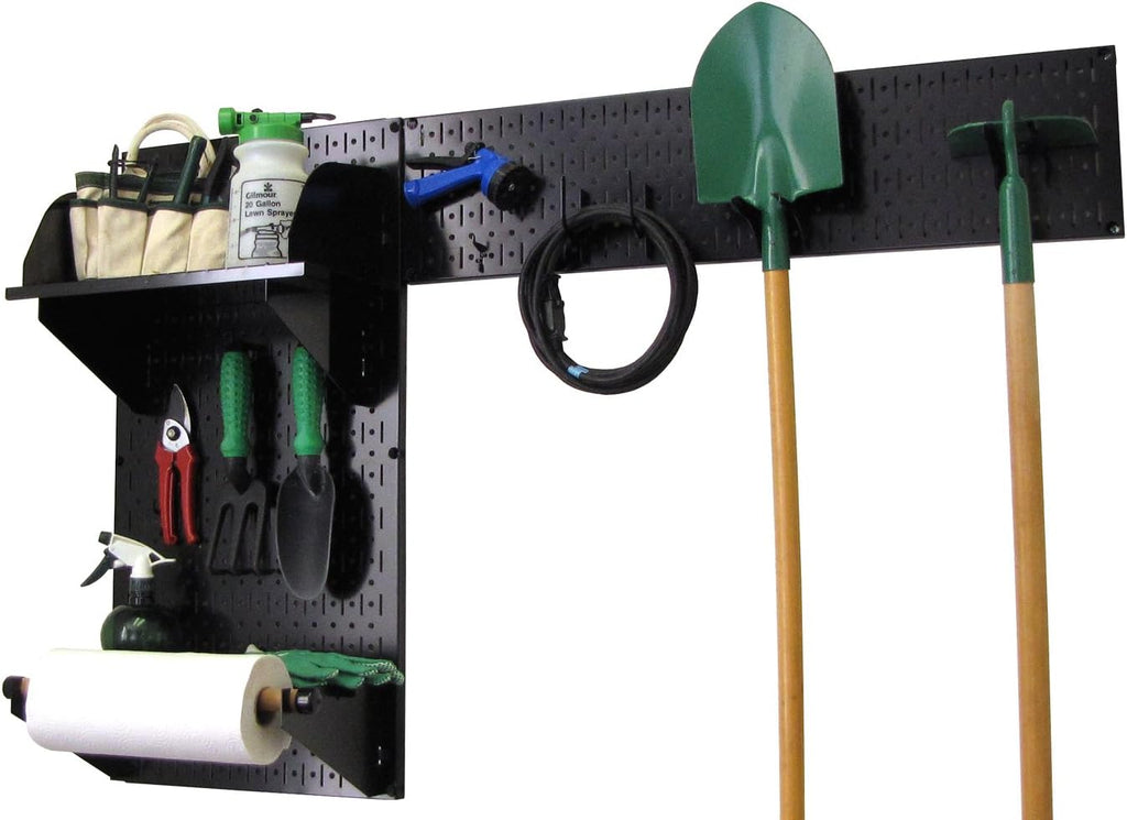 Gray Pegboard Garden Tool Organizer Kit Y958