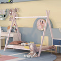Twin Size Metal House Bed with Slat G3552