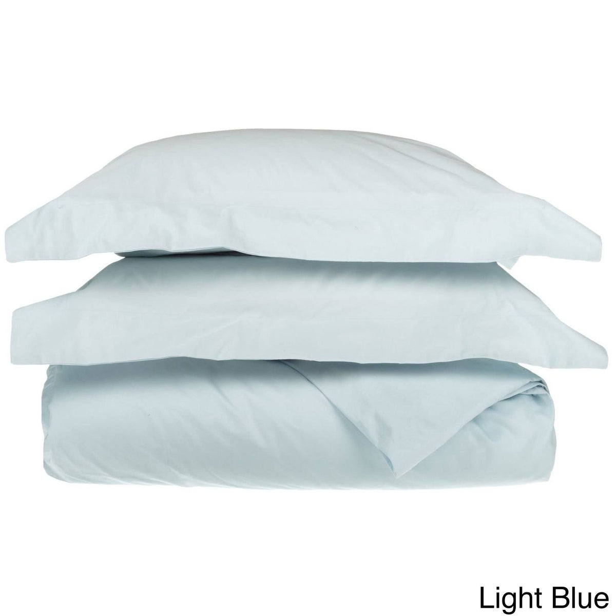 Light Blue Queen/Full 3 Piece Cotton Duvet Cover Set A6425