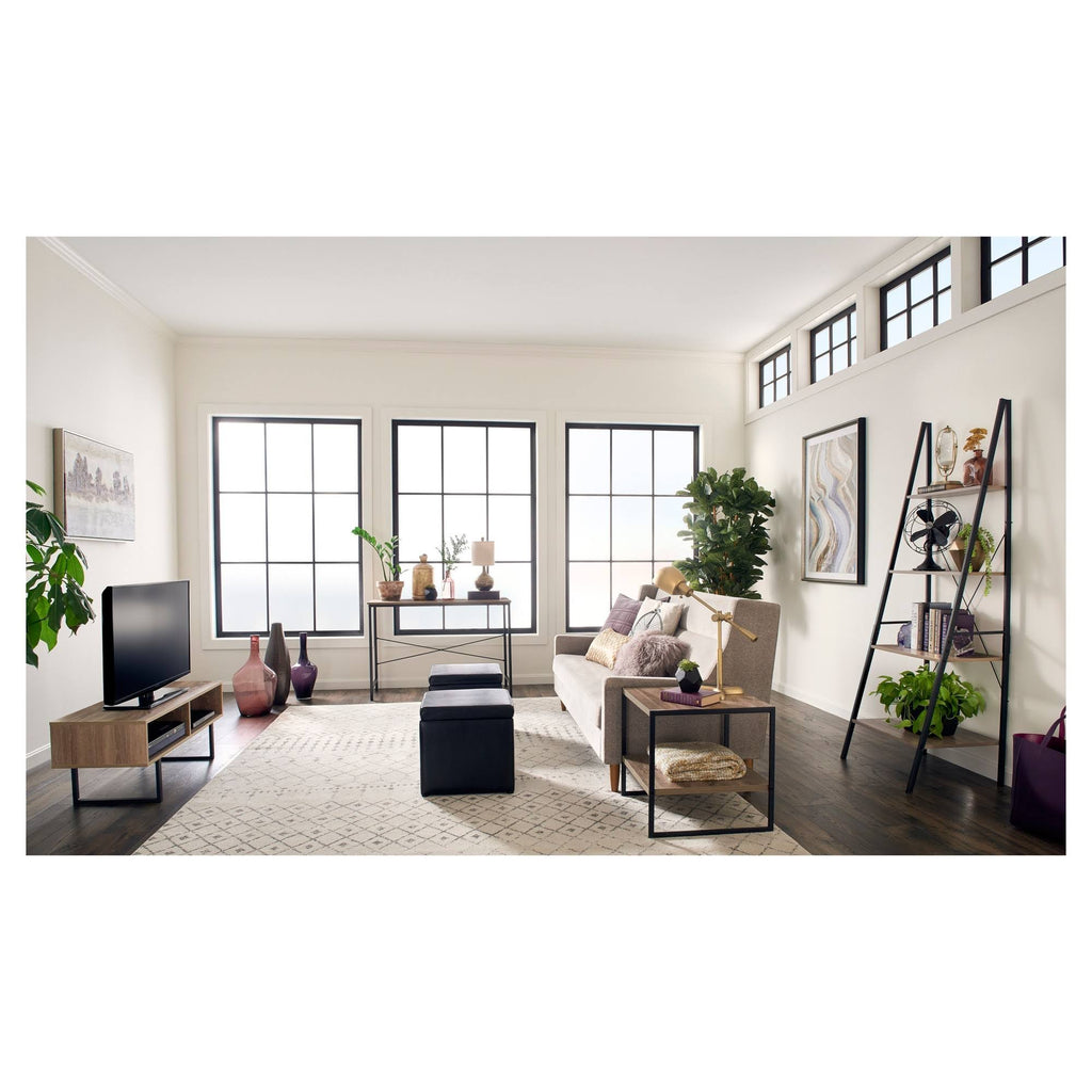 Natural Gray 4-Tier Bookcase E302