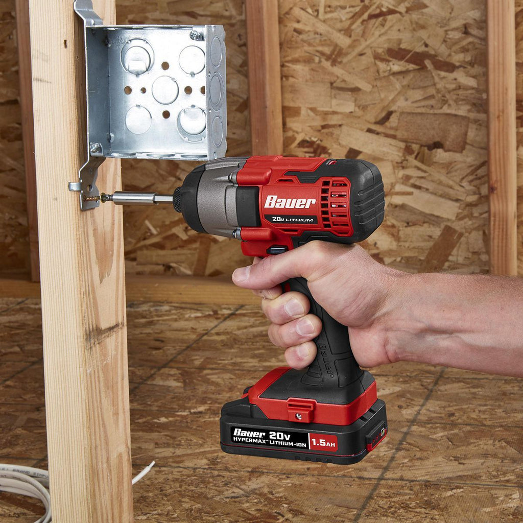 20V Cordless 1/4 in. Hex Compact Impact Driver Kit with Battery and Charger O73290