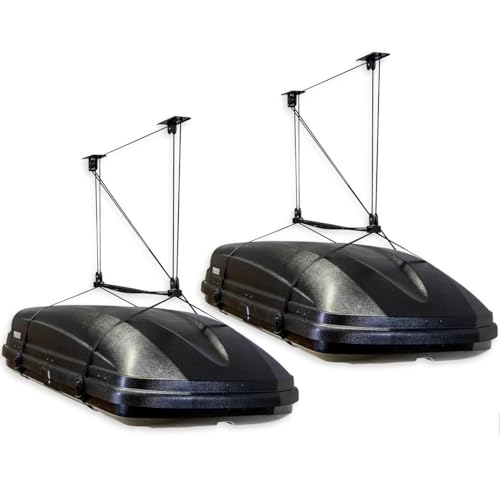 Cargo Box Ceiling Hoist with Pulley Lift System, Fits 8–10 ft Ceilings, Holds 150 lbs L8911