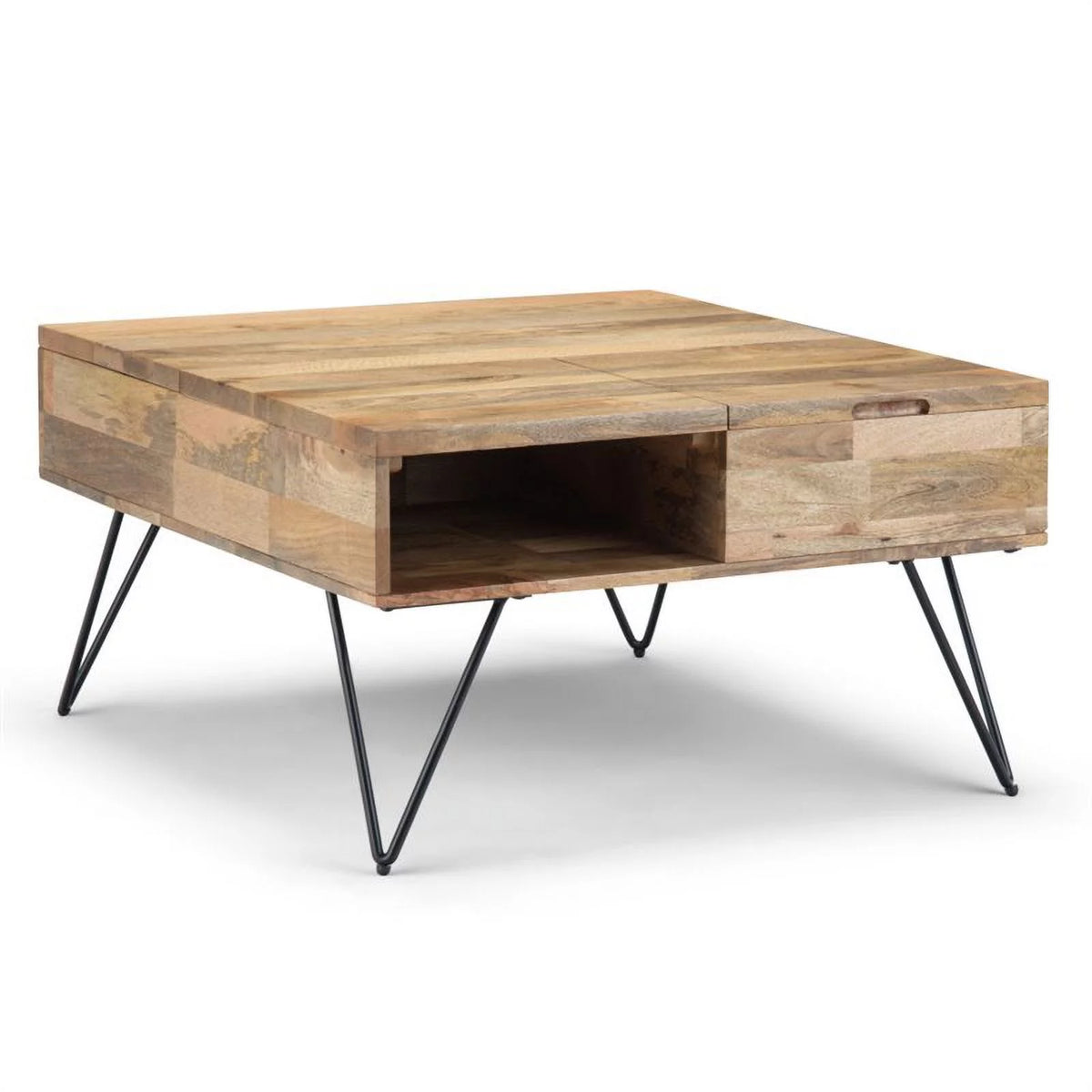 Solid Wood & Metal Lift Top Coffee Table O658763