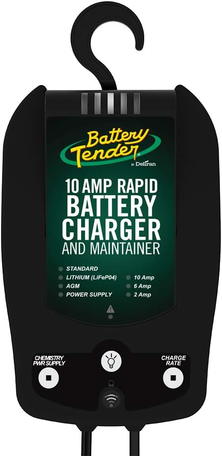 12 Volt 10 AMP Selectable Chemistry Battery Charger and Maintainer with WiFi Q732959