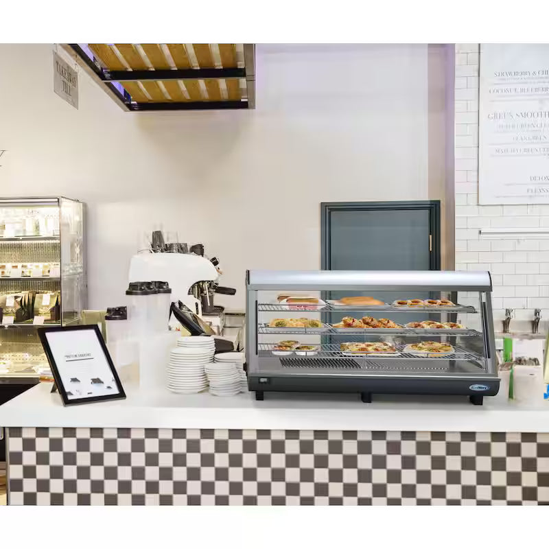 6.5 cu. Ft. 3 Shelf Stainless Steel Food Warmer Display Case T1026