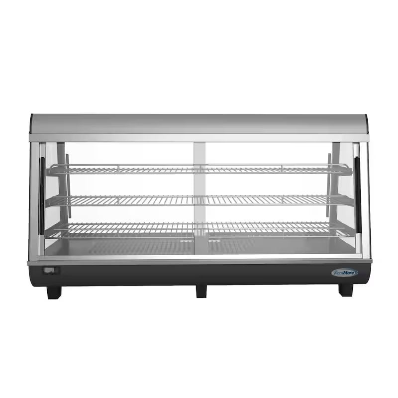 6.5 cu. Ft. 3 Shelf Stainless Steel Food Warmer Display Case T1026