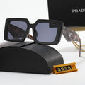 Triangle Letter Leopard Print Polarized Sunglasses A320063