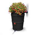 45 gal. Recycled Black Rain Barrel with Diverter System V485955