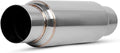 3 Inch Inlet Single Chamber Stainless Steel Glasspack Muffler Pack of 2 U9162