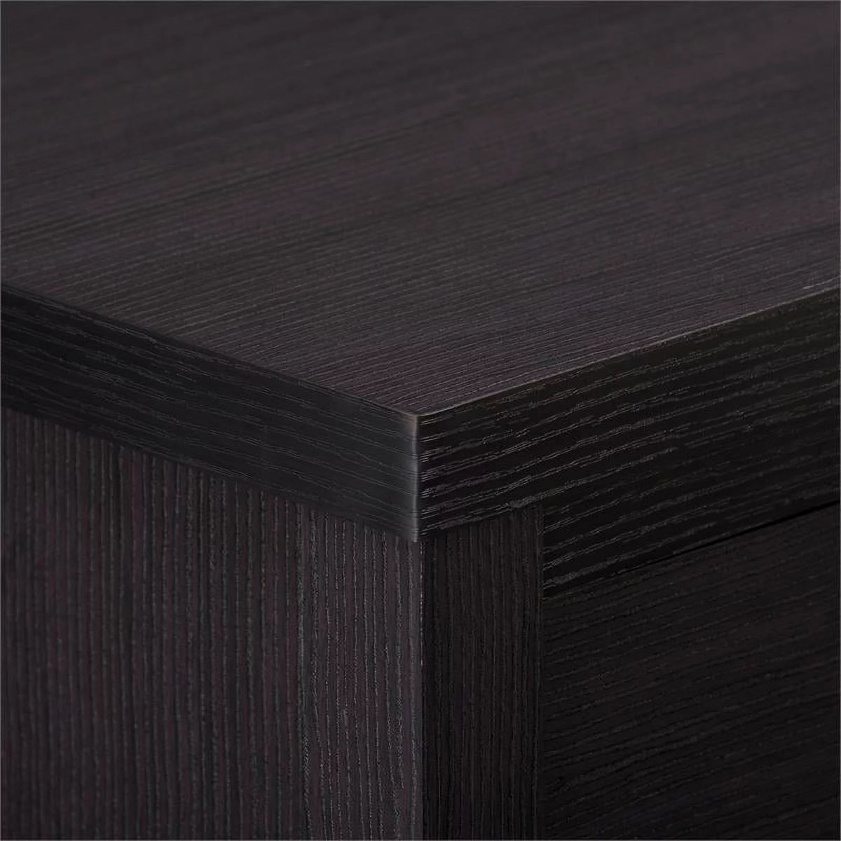 Black 5 Drawer Engineered Wood Dresser E35295