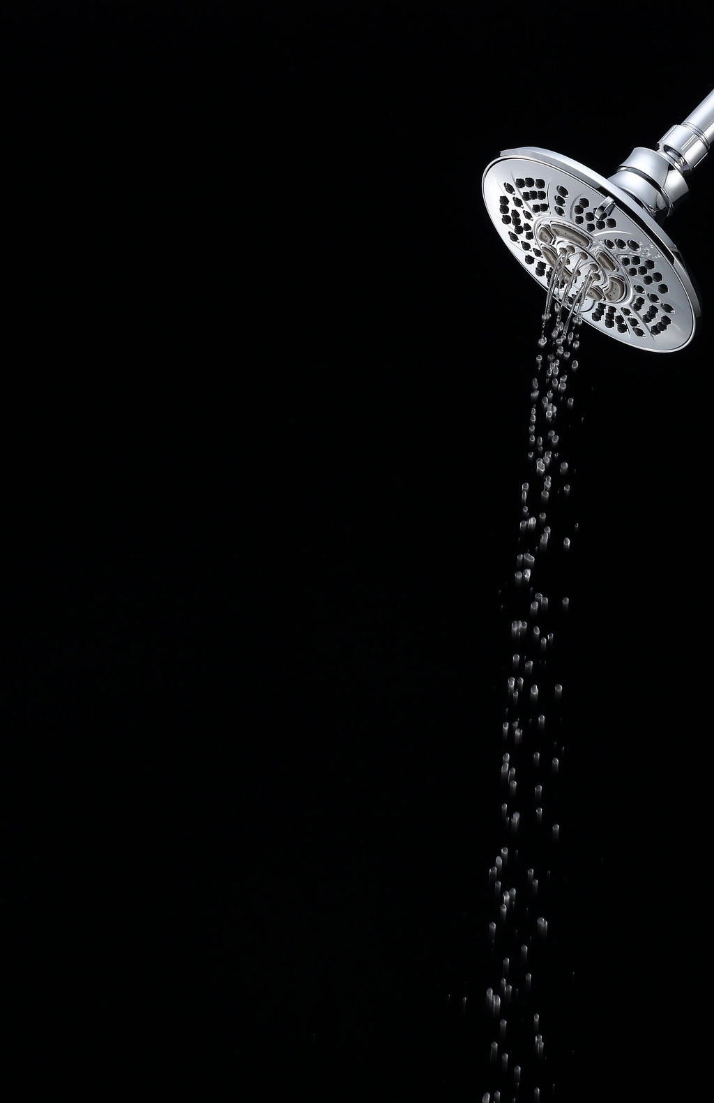 6-Setting Large Chrome Shower Head with Rub-Clean Nozzles Z8986