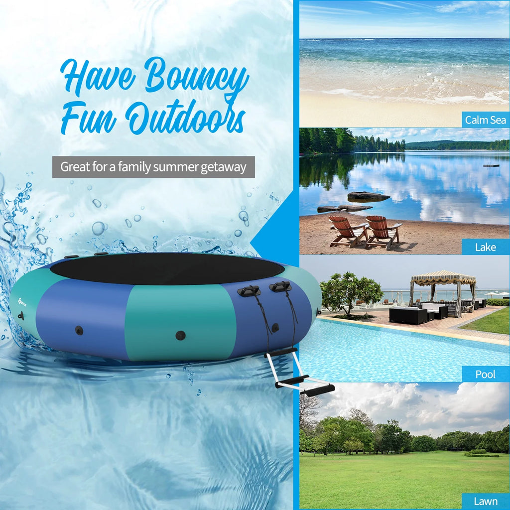 Blue & Green Inflatable Water Trampoline A698