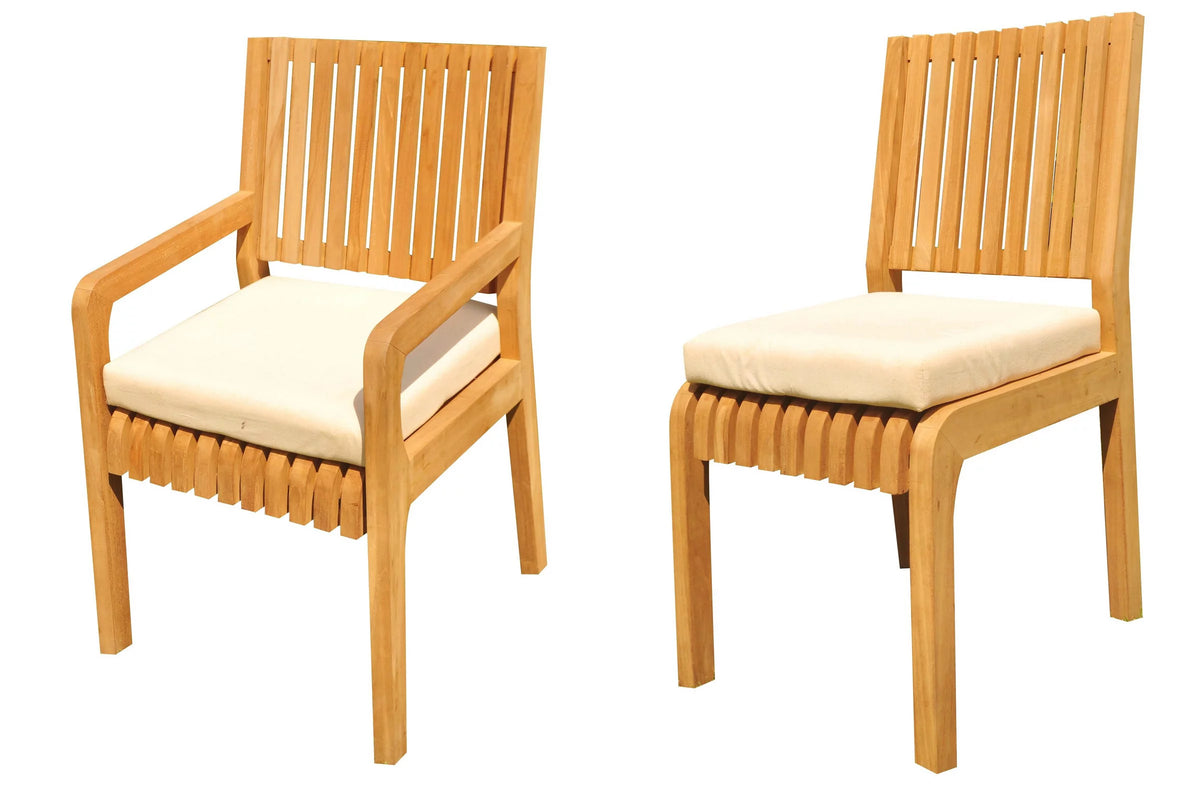 Grade-A Teak 8 Seater 9 Pc Dining Set P896