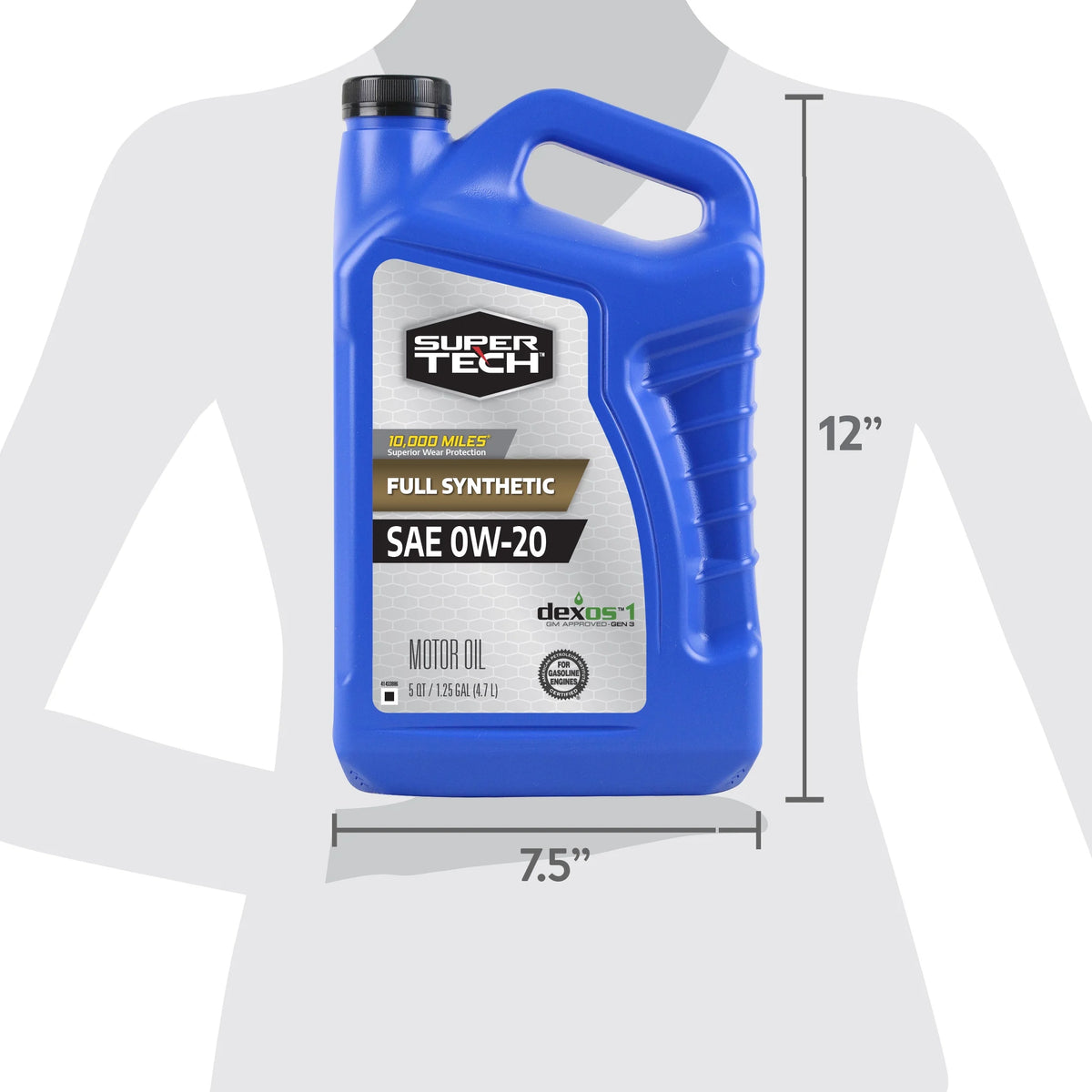 Full Synthetic SAE 0W-20 Motor Oil, 5 Quarts I78498