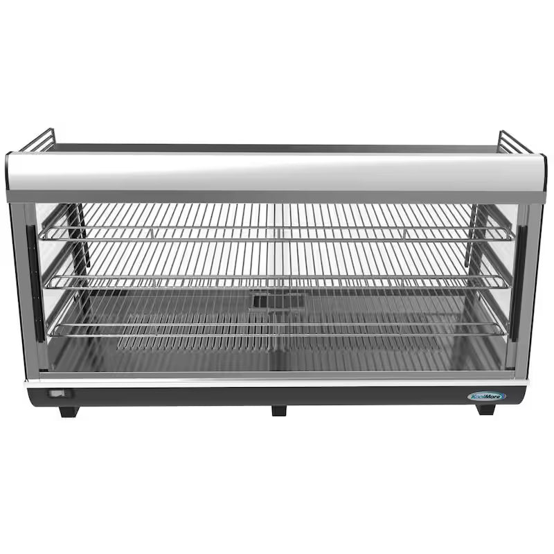 6.5 cu. Ft. 3 Shelf Stainless Steel Food Warmer Display Case T1026
