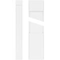 Plain PVC Pilaster with Standard Capital & Base (Pair) O58833
