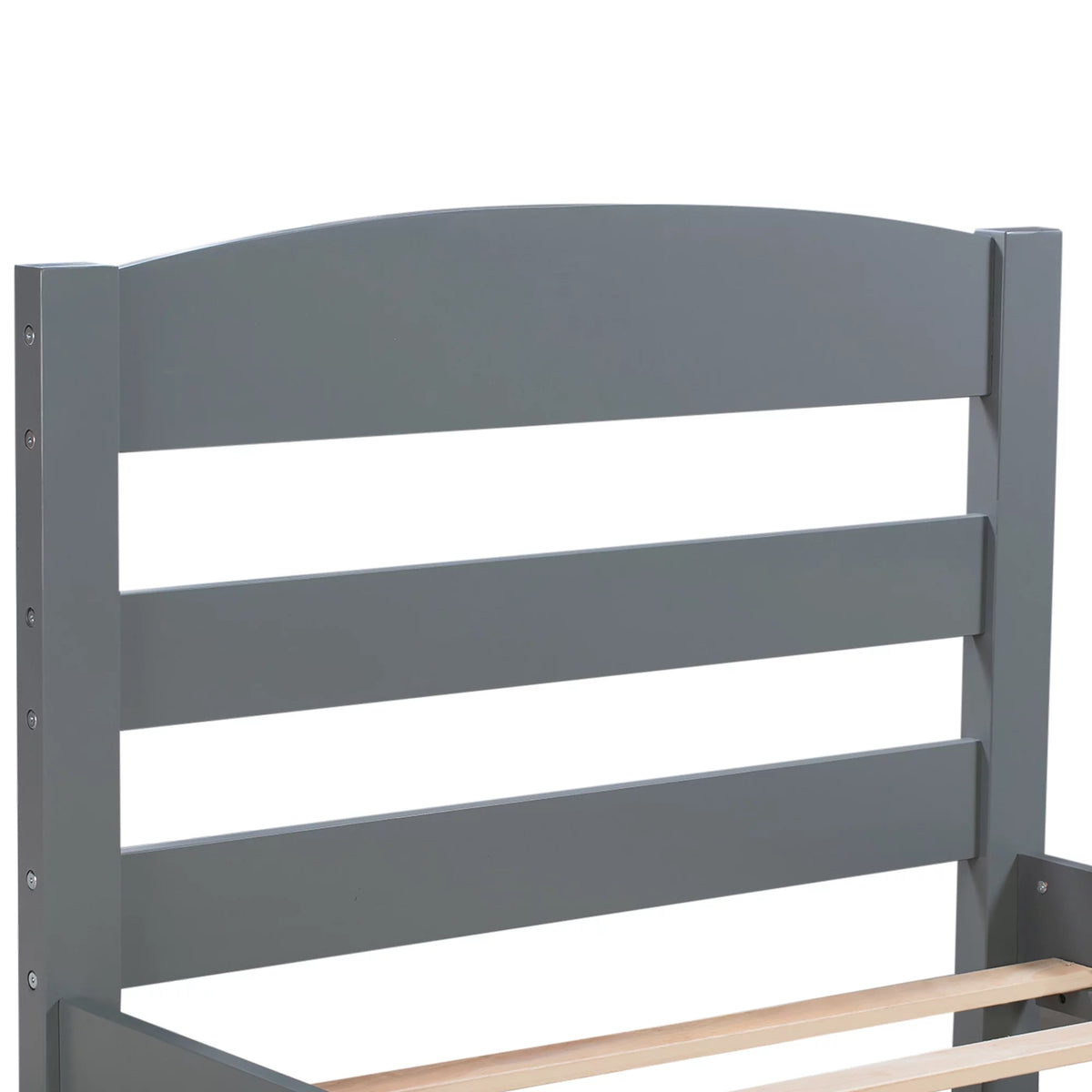 White Pine Wood Twin Bed with Storage Drawer G58159