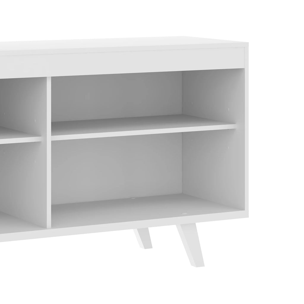 White Wood TV Media Console C4472