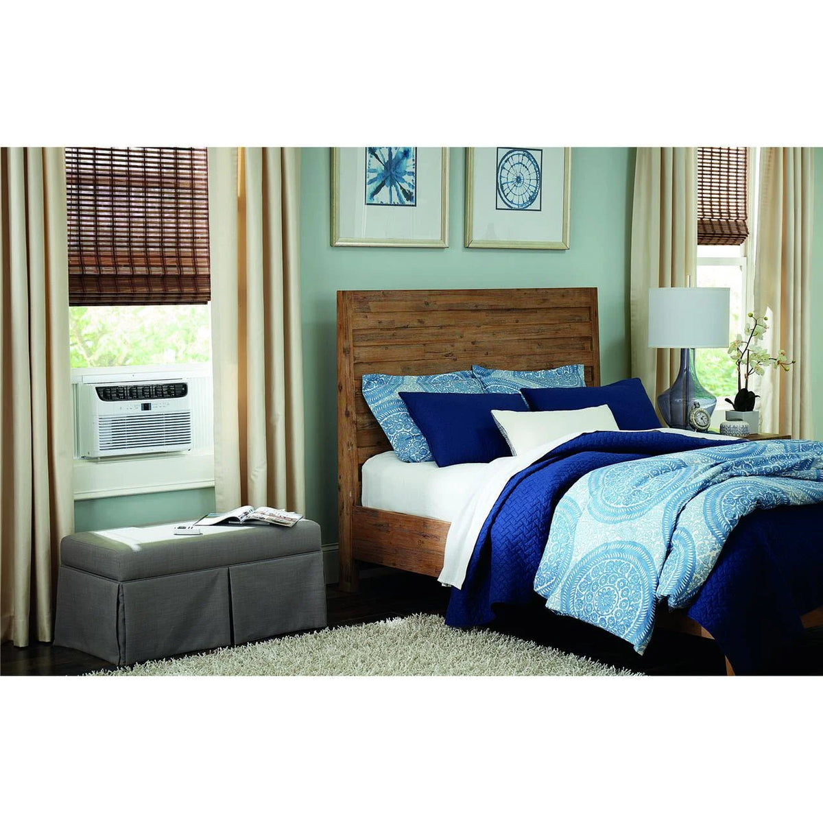 8,000 BTU Smart Window Air Conditioner with Wi-Fi and Remote in White V604634
