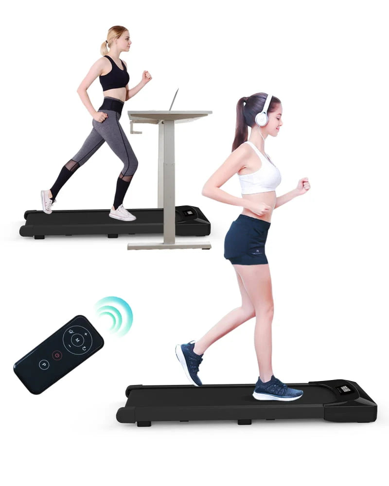 Black Portable Under Desk Treadmill with Remote Control E183682