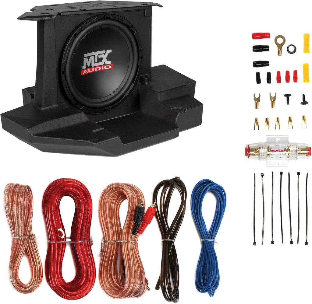 Amplified 10 Inch Subwoofer Enclosure Sound System Z539