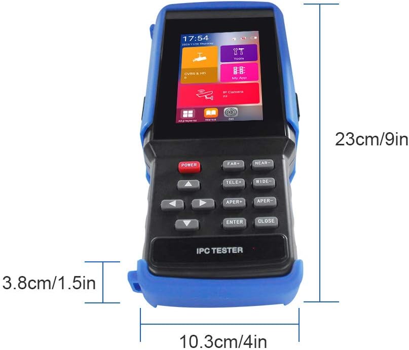 4 Inch Touch Screen IP Camera Tester with WiFi and PoE Power Output H730