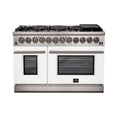 48 Inch White Dual Fuel Range D1185