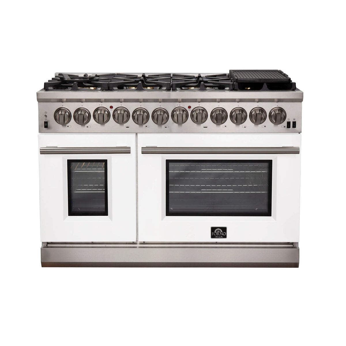 48 Inch White Dual Fuel Range D1185