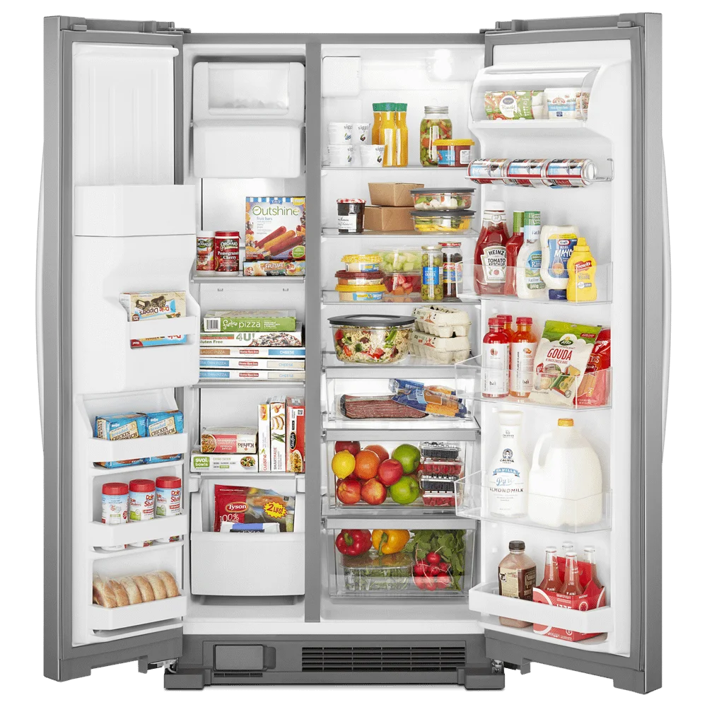 33 Wide 21.4 Cu. Ft. Side By Side Refrigerator - White D143