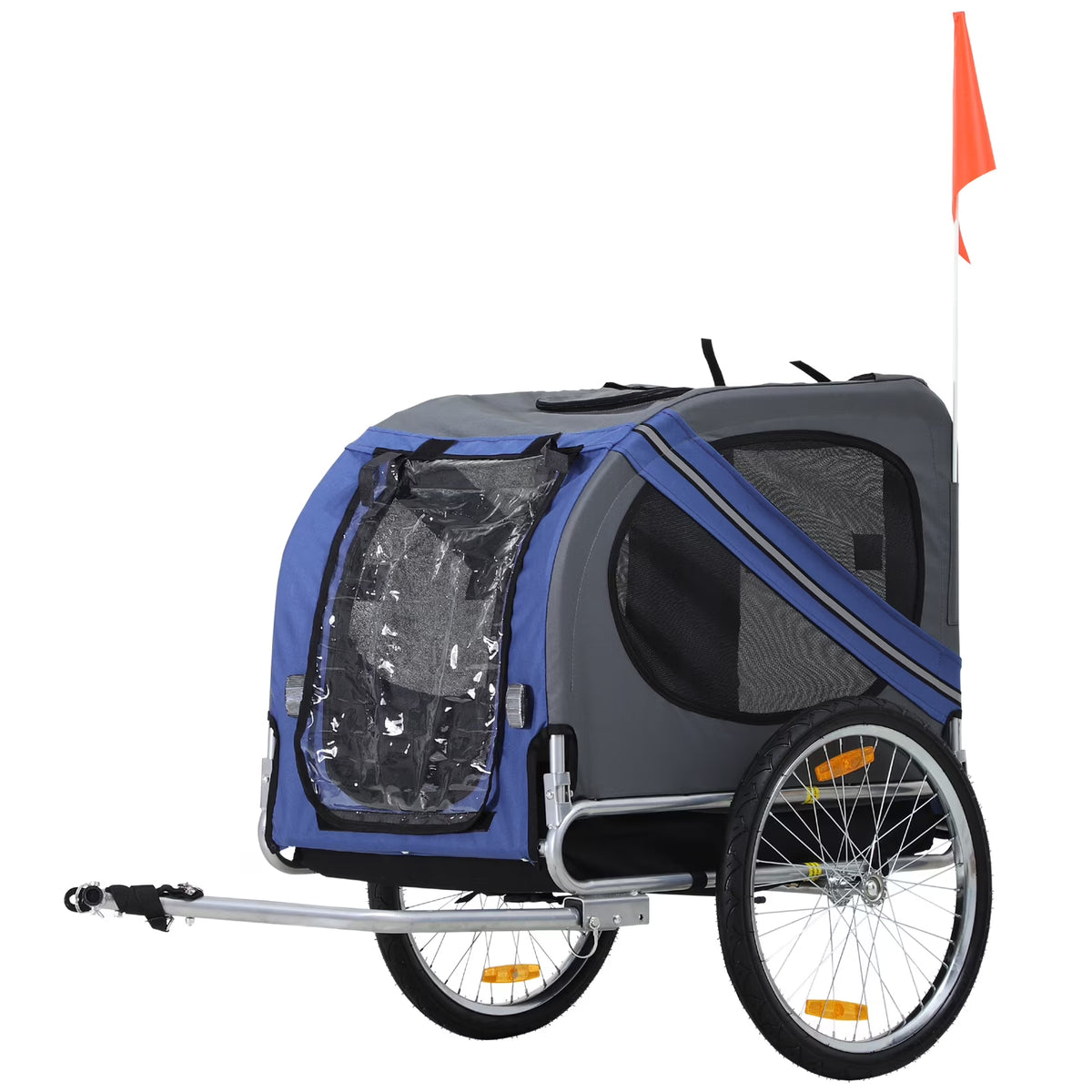Bike Trailer & Wagon Jogger for Dogs and Pets with 3 Entrances Large Wheels & Mesh Screen K56964